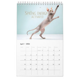 Sphynx spreekt: Bewerkbare maandelijkse kattenhumo Kalender