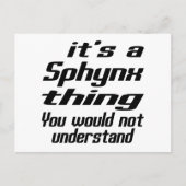 Sphynx Thding Design Briefkaart (Voorkant)