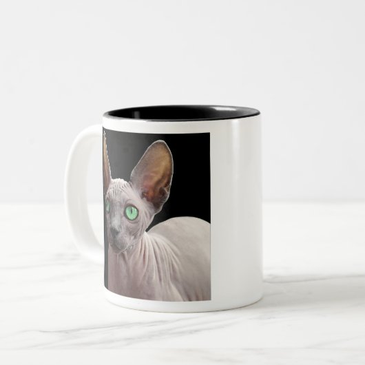 Sphynx Tweekleurige Koffiemok (Voorkant links)