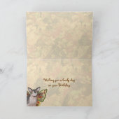 Sphynx Verjaardag Meisje Kat Fairy Kaart (Binnen)