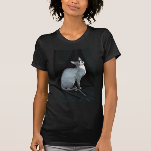 Sphynx, zwart-wit t-shirt (Voorkant)