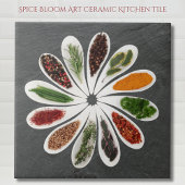 Spice Bloom Art Kitchen Tegeltje