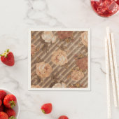 Spice Copper Roos | Perzik en verbrand Sinaasappe Servet (Insitu)