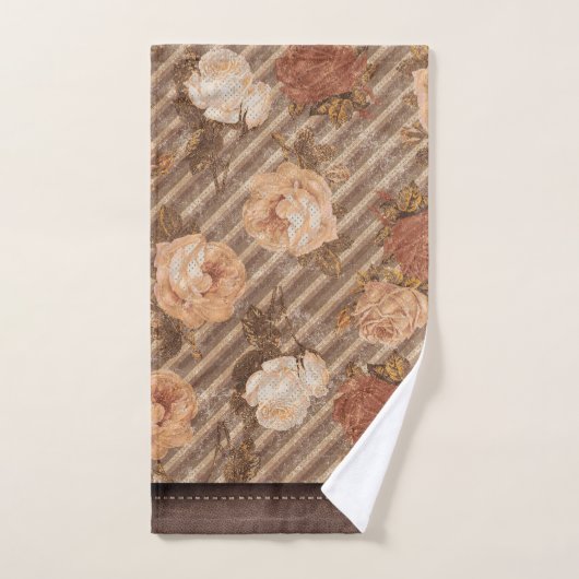  Spice Copper Roos | Rustiek kunstleer Bad Handdoek (Handdoek)