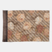 Spice Copper Roos | Rustiek kunstleer Theedoek (Horizontaal)