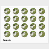 Spice eet een eikel ronde sticker (Vel)