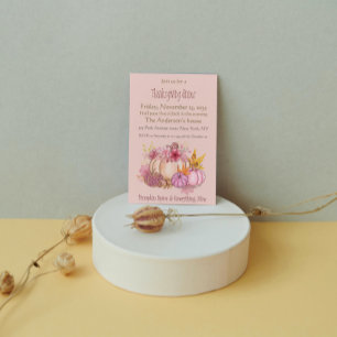 Spice en Nice roze pompoen Thanksgiving Kaart