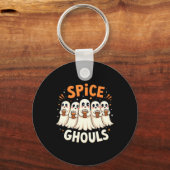 Spice Ghouls Halloween Geest Pompoen Sleutelhanger (Voorkant)