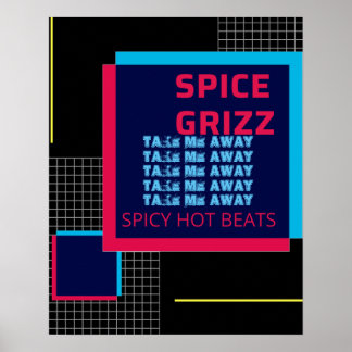 SPICE GRIZZ Grid Uitzicht Poster