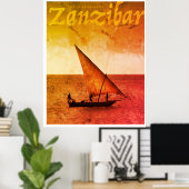 Spice Islands Zanzibar Travel Poster (Thuiskantoor)