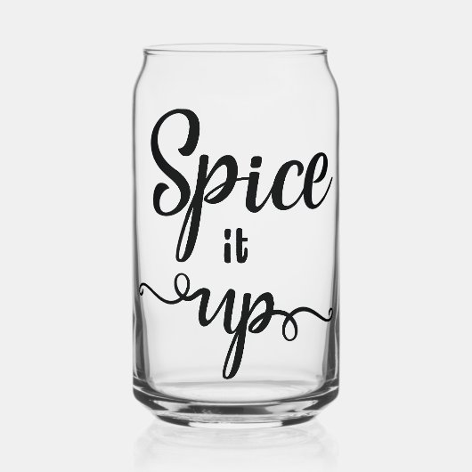 Spice it up can  blikvorm glas (Voorkant)