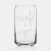 Spice it up can  blikvorm glas (Achterkant)