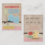Spice it Up Chubby Visitekaartjes Kortingskaartje (Voorkant / Achterkant)