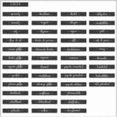 Spice Jar Labels (Voorkant)