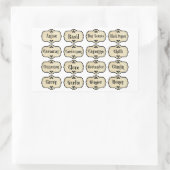 Spice Jar Labels Sticker instellen (Tas)