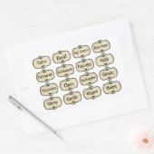 Spice Jar Labels Sticker instellen (Envelop)