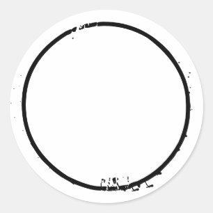 Spice jar white black-nood grens blanco ronde sticker