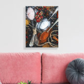 Spice Kitchen Wall Art Canvas Afdruk (Insitu (Woonkamer))