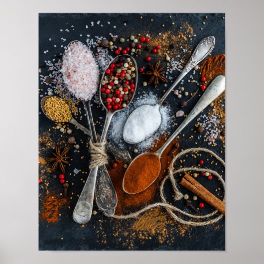 Spice Kitchen Wall Art Poster (Voorkant)
