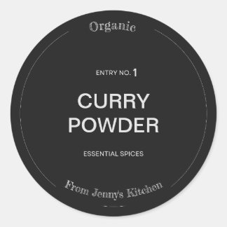 Spice Label Pas Naam en Spice aan