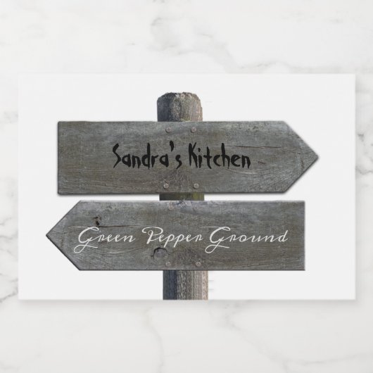 Spice Label voor Jar  Voedselcontainer Etiket (Enkel label)