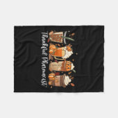 Spice Latte Herfst Koffieliefhebber Dankbaar Apoth Fleece Deken (Voorkant (Horizontaal))