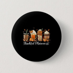 Spice Latte Herfst Koffieliefhebber Dankbaar Apoth Ronde Button 5,7 Cm