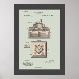 Spice Mill Patent Poster