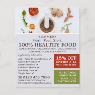 Spice Mix, Health Food Store Flyer