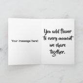 Spice of My Life Valentijnsdag Kaart (Binnen)