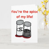 Spice of My Life Valentijnsdag Kaart (Gele Bloem)