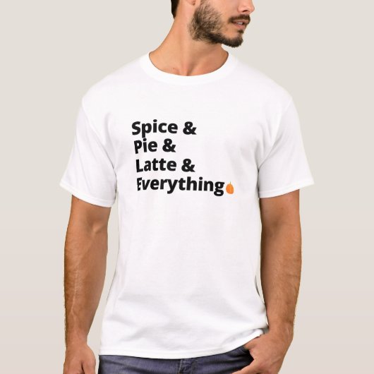 Spice, Pie en Latte: Herfst Vibes T-shirt (Voorkant)