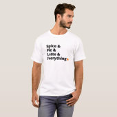 Spice, Pie en Latte: Herfst Vibes T-shirt (Voorkant volledig)