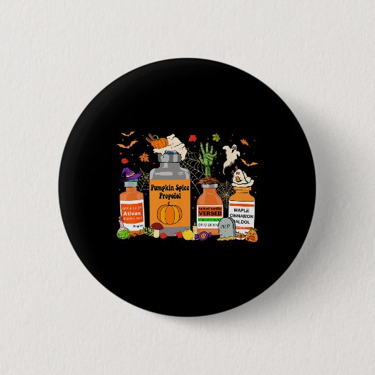 Spice Propofol Ativan Versed Haldol Halloween Nurs Ronde Button 5,7 Cm (Voorkant)