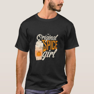 Spice Pumpkin Girl Coffee Lover Autumn Herfst Vint T-shirt