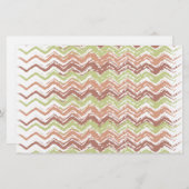 Spice Scribble Chevron ZigZag Briefpapier (Voorkant / Achterkant)