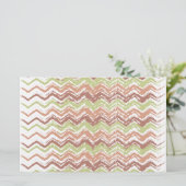 Spice Scribble Chevron ZigZag Briefpapier (Staand voorkant)