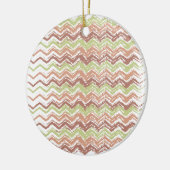 Spice Scribble Chevron ZigZag Keramisch Ornament (Links)
