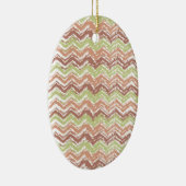 Spice Scribble Chevron ZigZag Keramisch Ornament (Rechts)