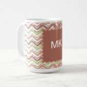 Spice Scribble Chevron ZigZag Koffiemok (Voorkant links)