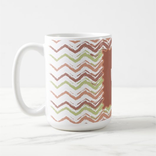 Spice Scribble Chevron ZigZag Koffiemok (Links)