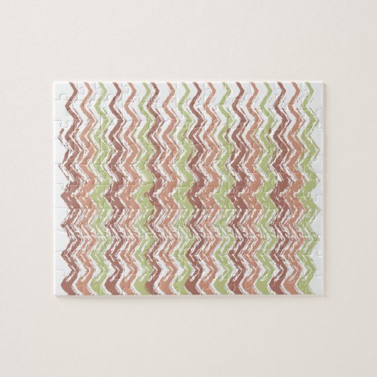 Spice Scribble Chevron ZigZag Legpuzzel (Horizontaal)