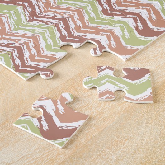 Spice Scribble Chevron ZigZag Legpuzzel (Zijkant)