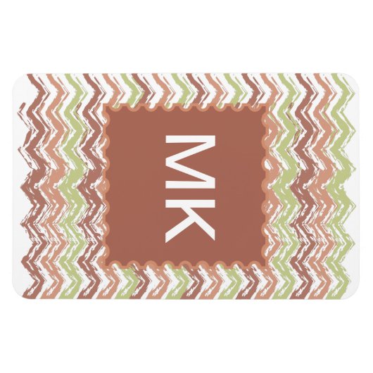 Spice Scribble Chevron ZigZag Magneet (Horizontaal)