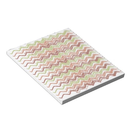 Spice Scribble Chevron ZigZag Notitieblok (Schuin)
