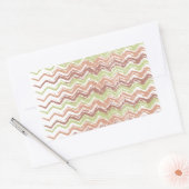 Spice Scribble Chevron ZigZag Rechthoekige Sticker (Envelop)