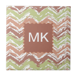 Spice Scribble Chevron ZigZag Tegeltje
