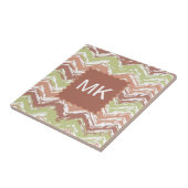 Spice Scribble Chevron ZigZag Tegeltje (Zijkant)