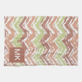 Spice Scribble Chevron ZigZag Theedoek (Horizontaal)