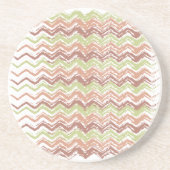 Spice Scribble Chevron ZigZag Zandsteen Onderzetter (Voorkant)